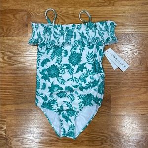 Janie and Jack Green Swimsuit | Size 6